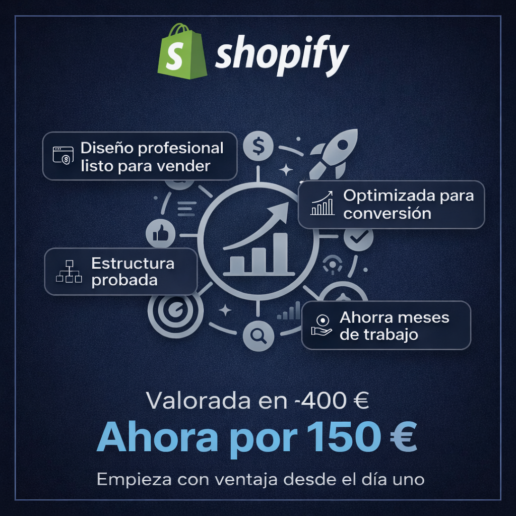 Plantilla de Shopify (Valorada en 400€)